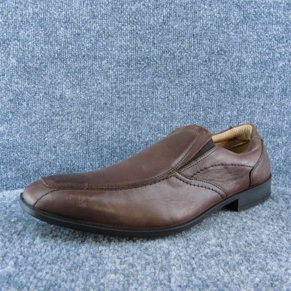 Imac Men Loafer Shoes Brown Leather Slip On‎ Size 42 Medium main image 2